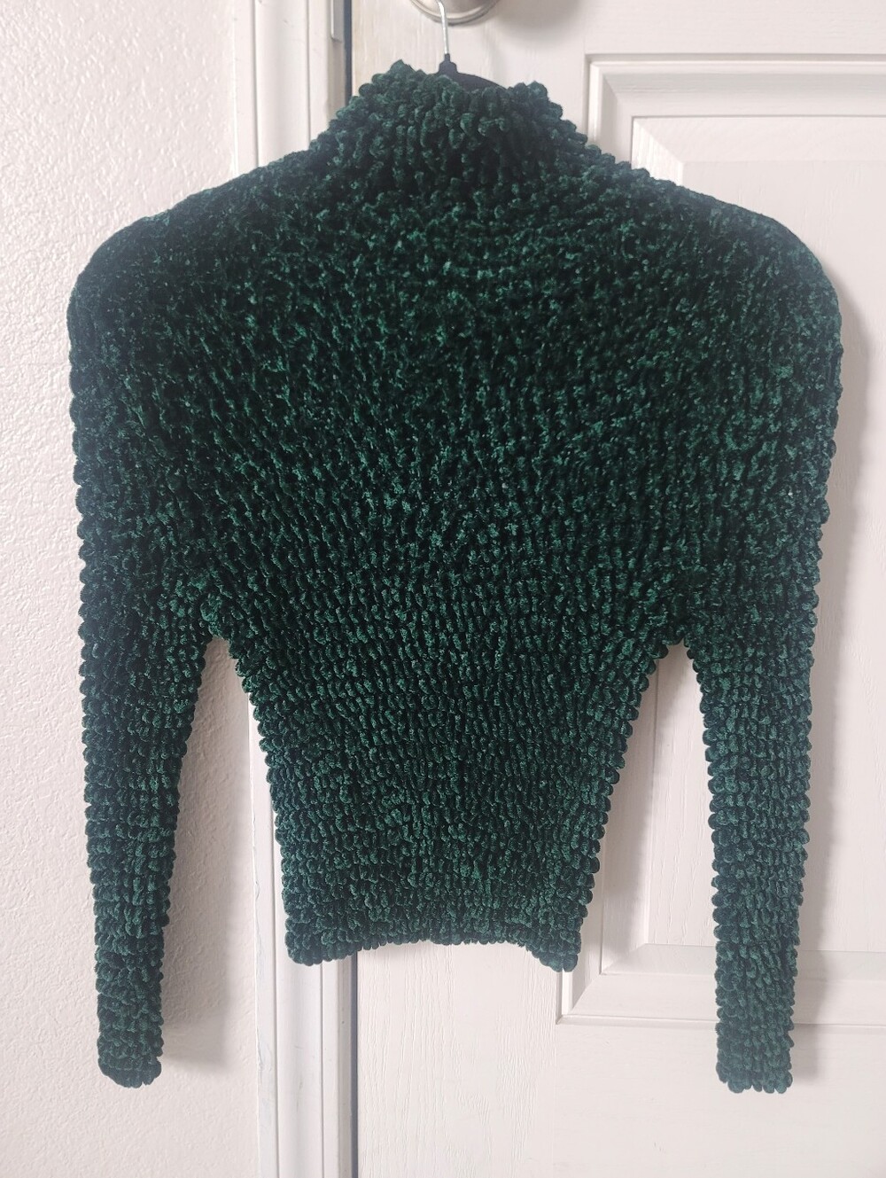 Plush Forest Green Turtleneck Sweater